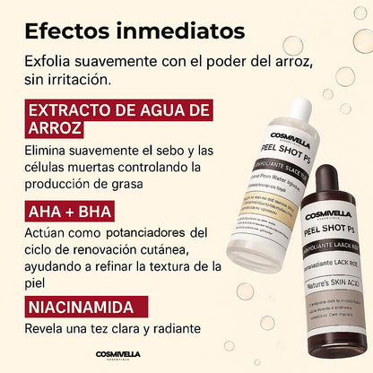 Dúo de Ampollas de Arroz Peel Shot Glow
