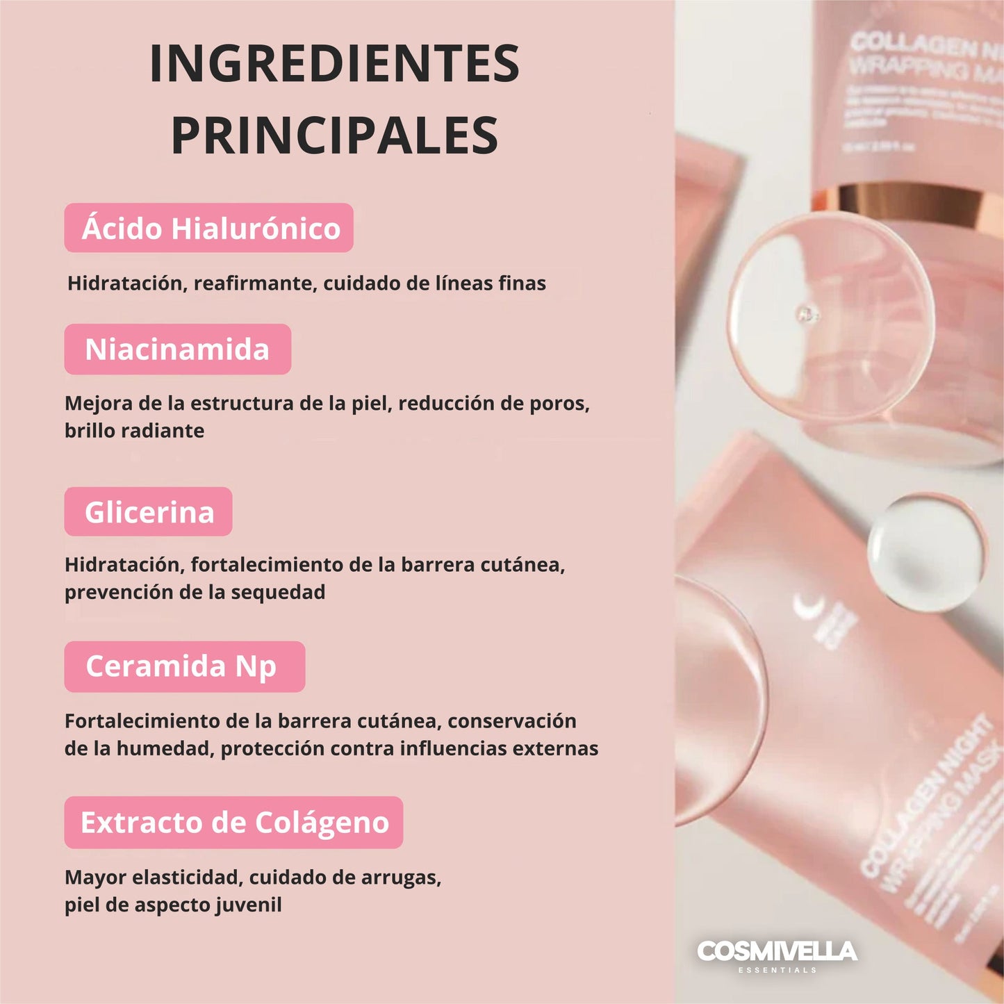 Mascarilla Facial de Colágeno Coreana Viral